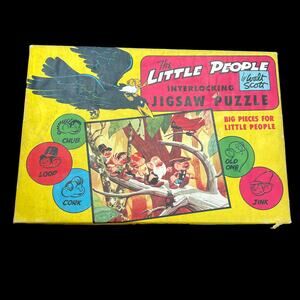 Vintage The Little People Jigsaw Puzzle On The Trail 8044-3 Jaymar INCOMPLETE